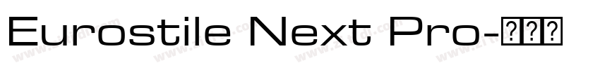 Eurostile Next Pro字体转换